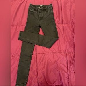 Abercrombie & Fitch Black Skinny High-Rise Jeans